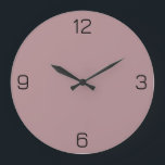 Relógio Grande Dusty Rosa B48E92 Color - Opção para adicionar nom<br><div class="desc">Adicione um nome, iniciais ou algum texto, ou mantenha a cor sozinha. Coordenadas de cores com outros itens no repositório com base no nome e no código HEX (triplo hexadecimal de seis dígitos) mostrado. Use este código para misturar, combinar e personalizar qualquer outro item a ser seguido ou para adicionar...</div>