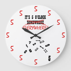 Relógio Grande É 5 horas em toda parte