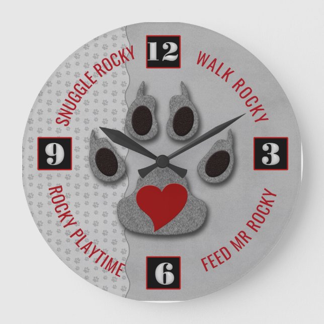 Relógio Grande É o tempo do cachorro para o Pet Lover (Frente)