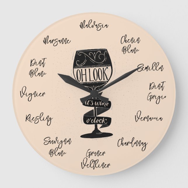 Relógio Grande É Vinho OH (Frente)