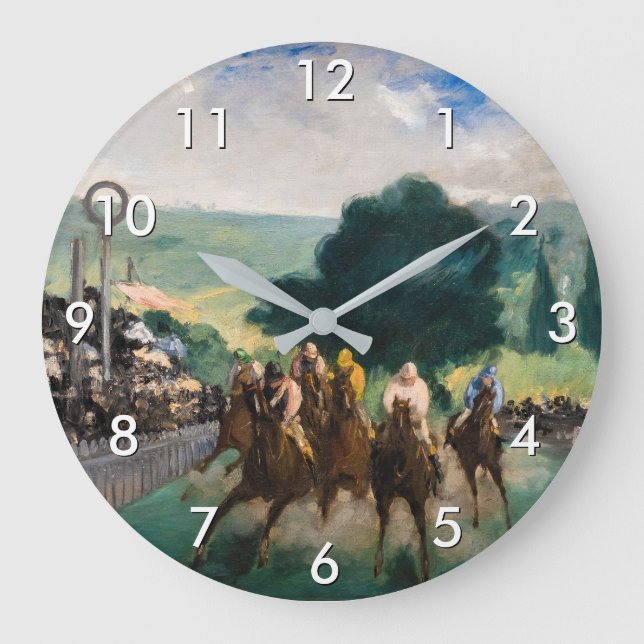 Relógio Grande Edouard Manet - As Corridas em Longchamp (Frente)