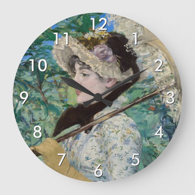 Relógio Grande Edouard Manet - Jeanne / Primavera (Frente)