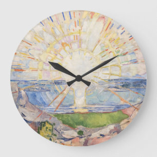 Relógio Grande Edvard Munch Nascer do Sol Art Nouveau Expressioni