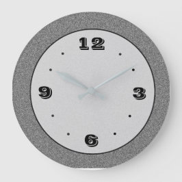 Relógio Grande Efeito de pedra cinzento com os pulsos de disparo