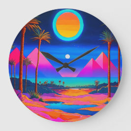 Relógio Grande Egito Psicodélico