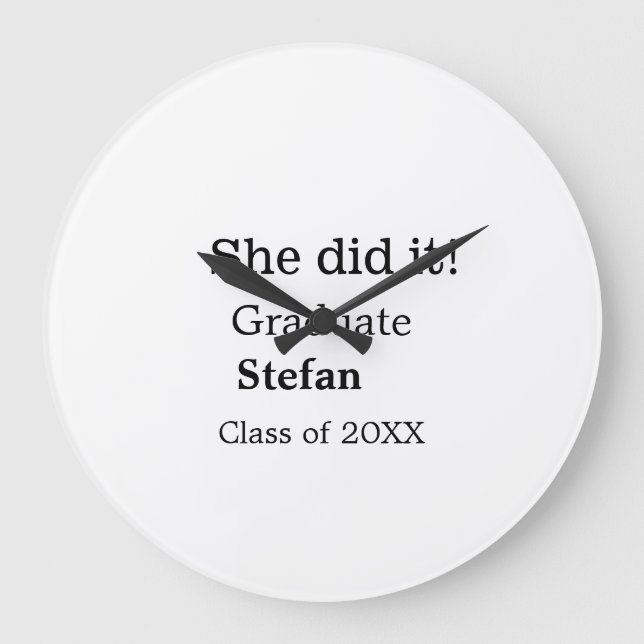 Relógio Grande Ela fez isso formando adicionar a classe de nome d (Frente)