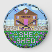 Ela Shed Woman Cave Custom Name Hut Garden
