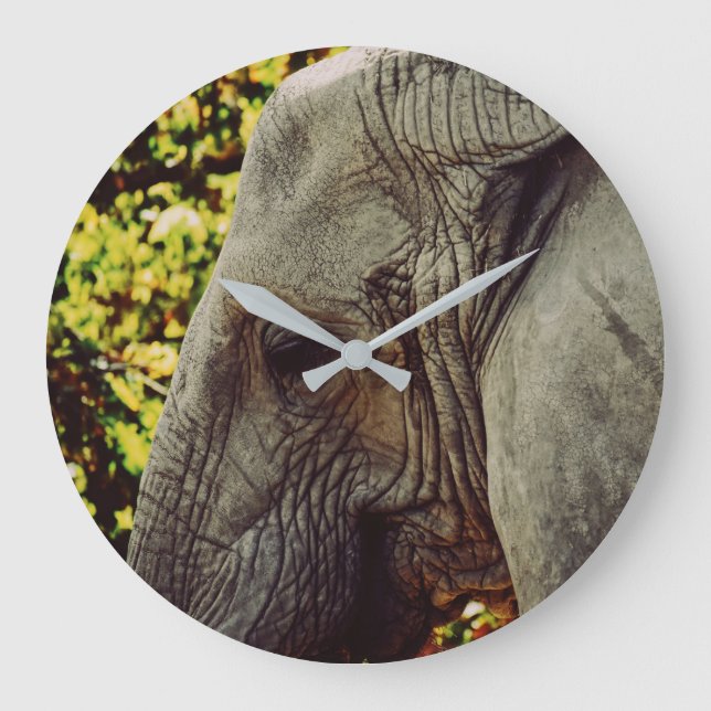 Relógio Grande Elefante majestoso (Frente)