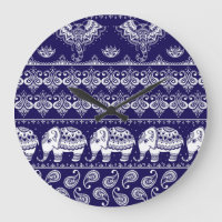 Elefante, paisley: padrão de colheita tribal.