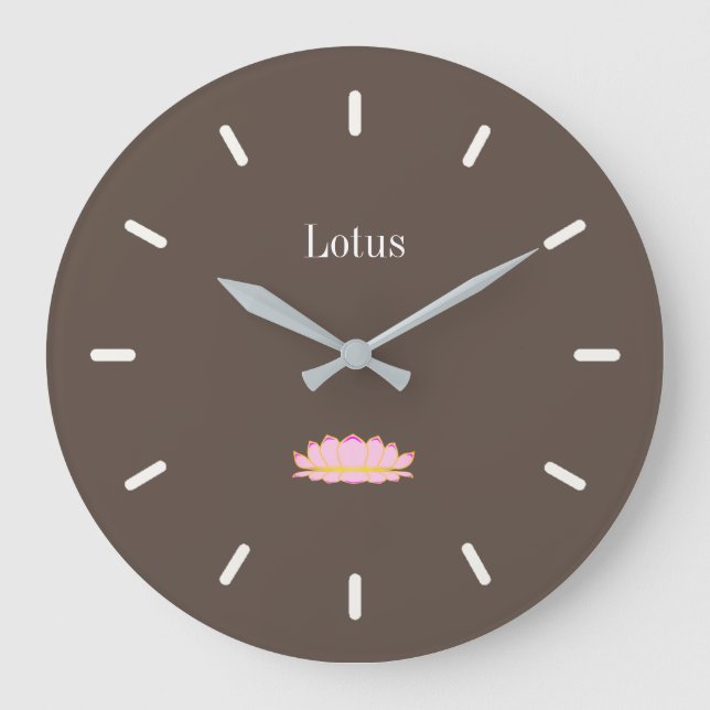 Relógio Grande Elegant Cedar Brown (Frente)