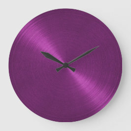 Relógio Grande Elegante Brilho Roxo
