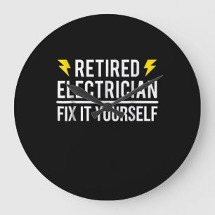Relógio Grande Elétrico aposentado conserte seu presente engraç