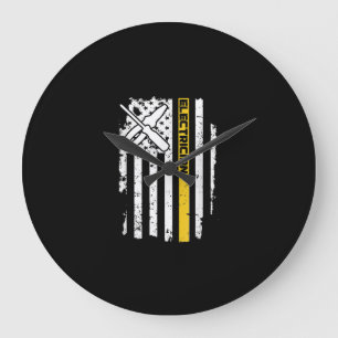 Relógio Grande Elétrico EUA Flag American Electrical Gift