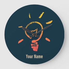 Relógio Grande Elétrico inteligente da lâmpada de luz retrorrefle