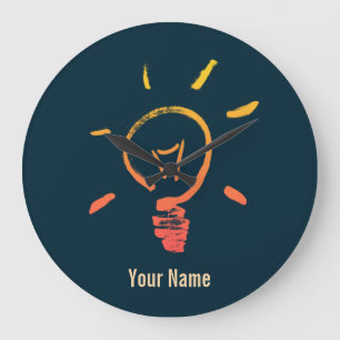 Relógio Grande Elétrico inteligente da lâmpada de luz retrorrefle