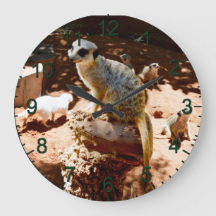 Relógio Grande Eliza Queen Of The Meerkats, Wall Clock