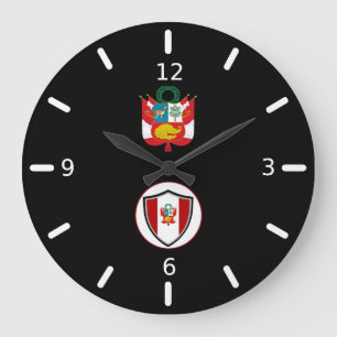 relógio grande emblema da bandeira peruana