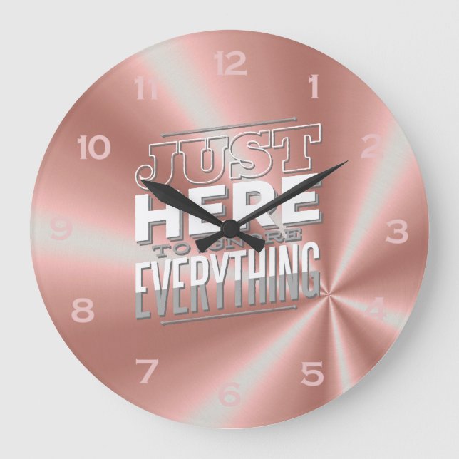 Relógio Grande Encantadora Encantada Cita Meninas Rosa Dourado Co (Frente)