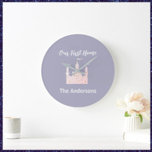 Relógio Grande Encantando Nosso Primeiro Castelo De Casa