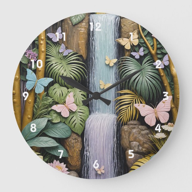 Relógio Grande Enchanted Falls Oasis (Frente)