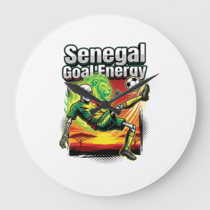 Relógio Grande Energia do Gol do Senegal Esqueleto Atacante Naçõe
