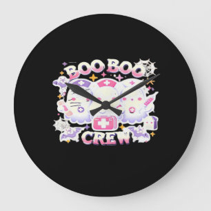 Relógio Grande Enfermeira do Halloween Ghost Squad Boo Boo Crew E