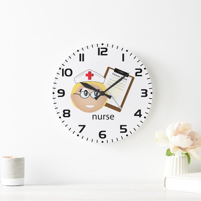 Relógio Grande Enfermeiro com Área de Transferência Médica e Term (Criador carregado)