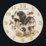 Relógio Grande English Setter<br><div class="desc">English Setter ,  woodcock hunting</div>