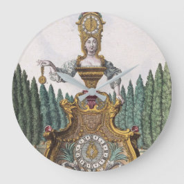 Relógio Grande Engraçada Vintage Mulher Clocadora Constume Clock 