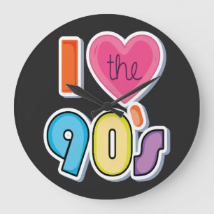 Relógio Grande Engraçado eu adoro os anos 90, a festa do tema dos