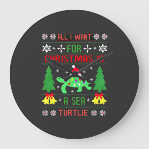 Relógio Grande Engraçado Feio Tudo Que Eu Quero Para O Natal É Um