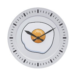 Relógio Grande Engraçado Omelet Brechfast - decoração da cozinha