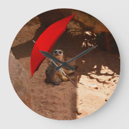 Relógio Grande Engraçado Pequeno Som Inteligente Meerkat,