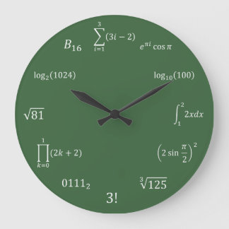Relógio Grande Equações e notações da matemática