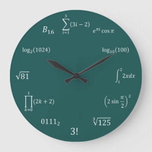 Relógio Grande Equações e notações da matemática