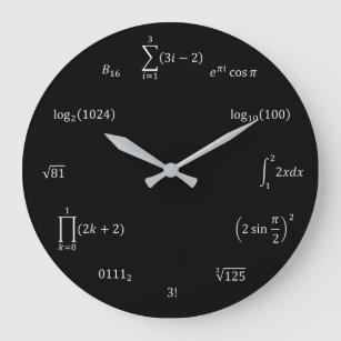Relógio Grande Equações e Notações Matemáticas