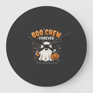 Relógio Grande Equipe Boo para Sempre Design de Fantasma de Hallo