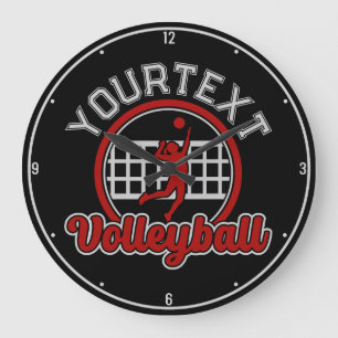 Relógio Grande Equipe de Esportes de Ataque à Bola de Spike de NO