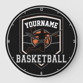 Relógio Grande Equipe Personalizada de Jogador de Basquete