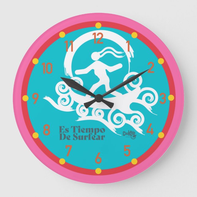 Relógio Grande Es TIEMPO DE SURFEAR, CALIFÓRNIA 1778 ESPAÑOL (Frente)