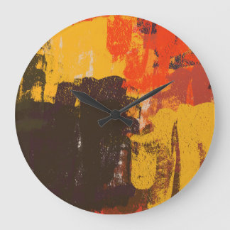 Relógio Grande Esboço artístico criativo, textura colorida.