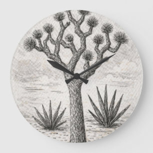 Relógio Grande esboço da árvore de joshua arte de esboço do des