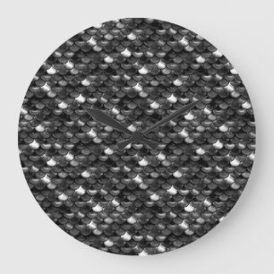 Relógio Grande Escalas Pretas e Brancas de Queda