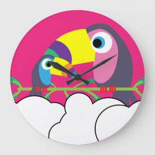 Relógio Grande Escola Superior Pré-escolar Crianças Toucan T
