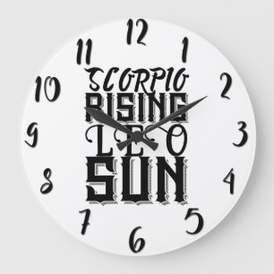 Relógio Grande Escorpião Ascendente Sol em Leão Astrologia Horósc