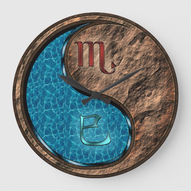 Relógio Grande Escorpião & Serpente da Terra (Frente)