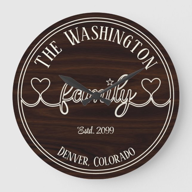 Relógio Grande Escrita na família Ivory sobre o fundo do efeito s (Frente)