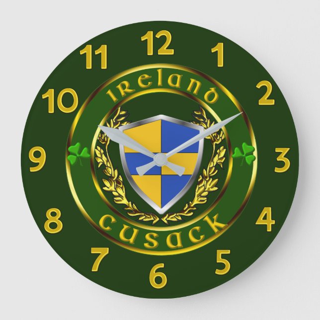 Relógio Grande Escudo irlandês Cusack (Frente)