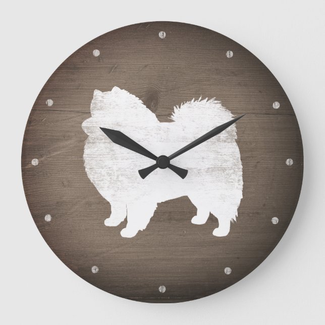 Relógio Grande Eskimo Americano - Silhouette Rustic (Frente)