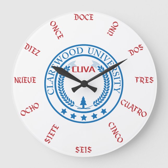 RELÓGIO GRANDE ESPANHA DA UNIVERSIDADE DE CLAREWOOD (Frente)